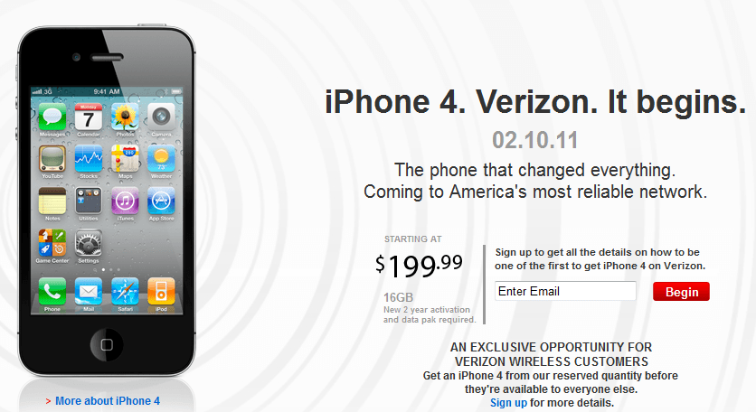 Verizon iPhone Unveiled