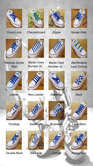 shoes lace design