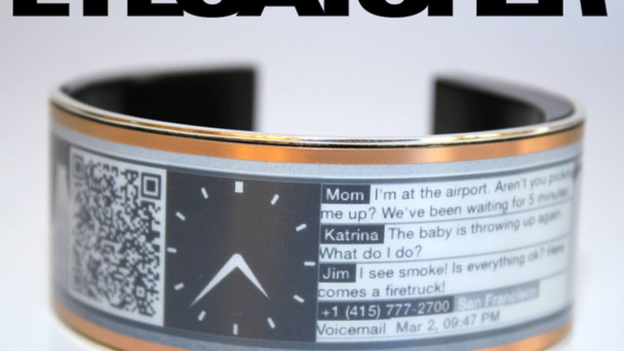Eyecatcher Smart Bracelet with E-ink Display -