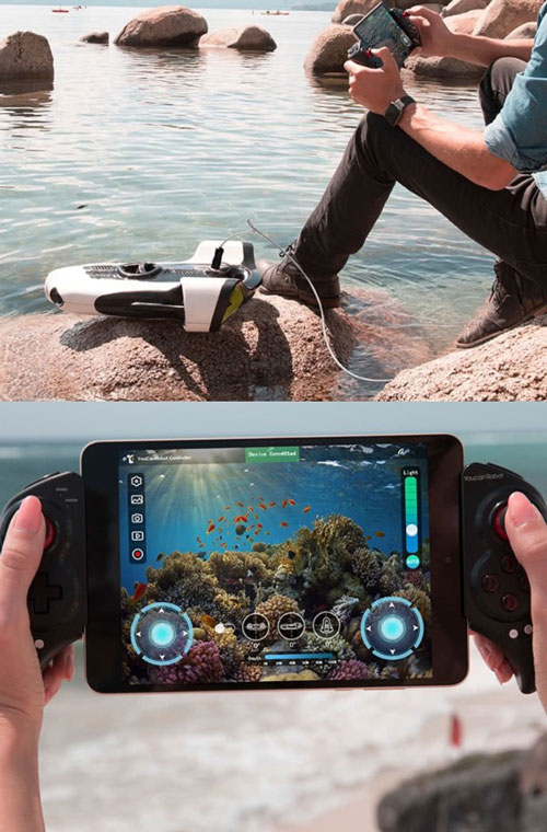 BW-Space: App Smart Underwater Robot with 4K Camera & Active Tracking