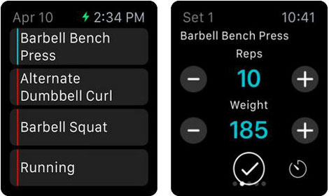 apple watch workout app weightlifting