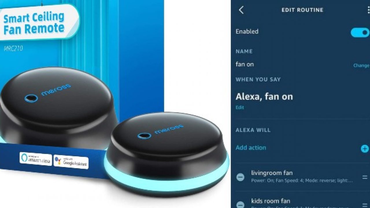 alexa ceiling fan control