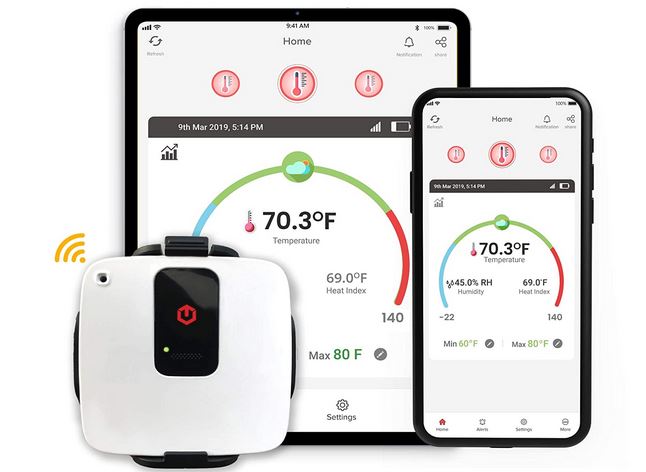 Tempcube Wifi Connected Temperature And Humidity Sensor