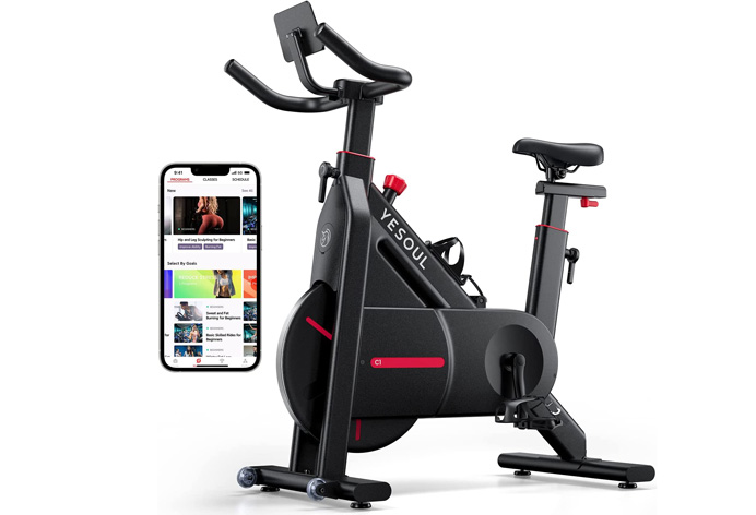 YESOUL C1 iPhone Connected Exercise Bike for Zwift, Kinomap