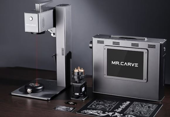 MR.CARVE C2S Laser Marking Machine with Control Screen Handheld Auto Focus  for iPhone Android Engrave All Metal Plastic Leather - AliExpress